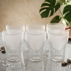 Classic plastic juice glass set 6pc