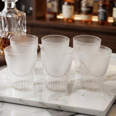 Plastic juice glass detail