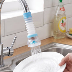 Faucet aerator fitted onto a kitchen tap