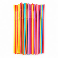 Sixty Piece Multicolour Straws