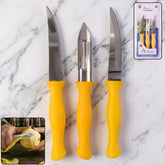 SS ultra kitchen knife peeler set