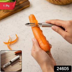 Premium stainless steel straight peeler, 1 piece