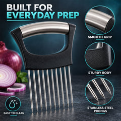 Onion holder prongs detail