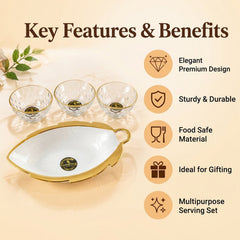Gold Rim Serving Set