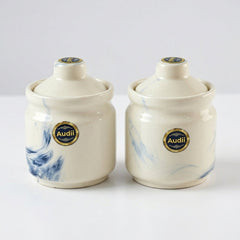 White Ceramic Canisters