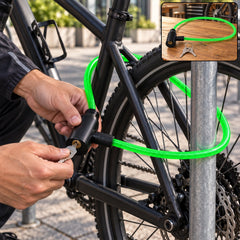 Heavy duty braided steel cable security lock