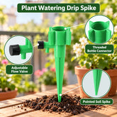 Adjustable Drip Irrigation Spikes for Bottle Fed Plant Watering (6 Pc)