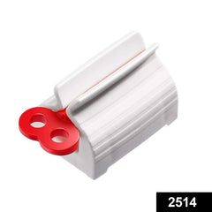 Close-up of rolling toothpaste tube squeezer with stand