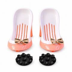 Shoe shaped soap holder set - white background