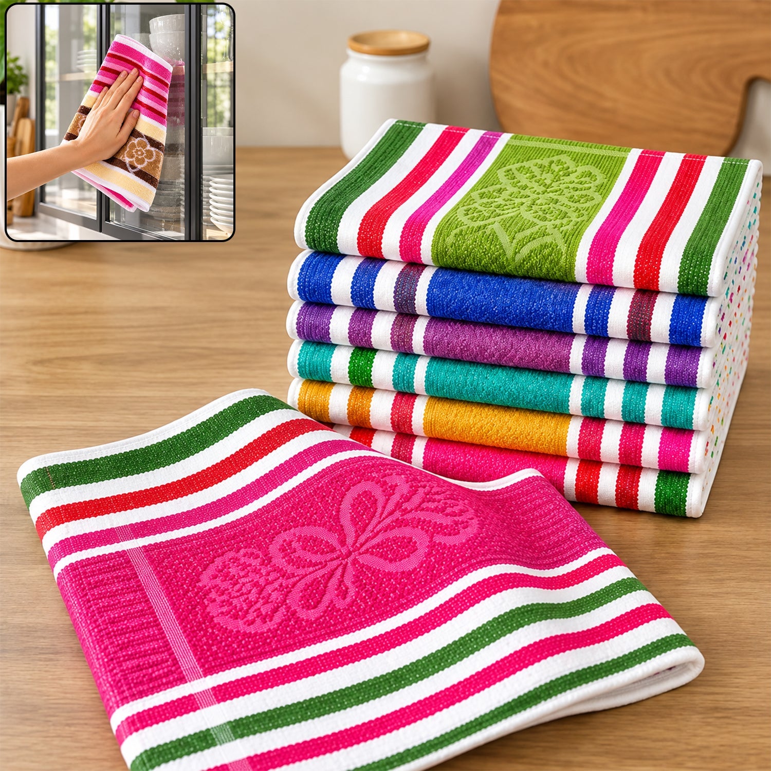 Reusable glass cleaning duster cloths windows kitchen