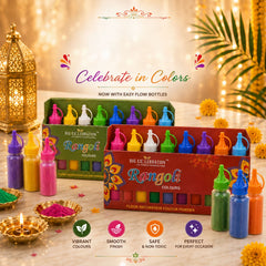 Nozzle Bottle Rangoli Colours