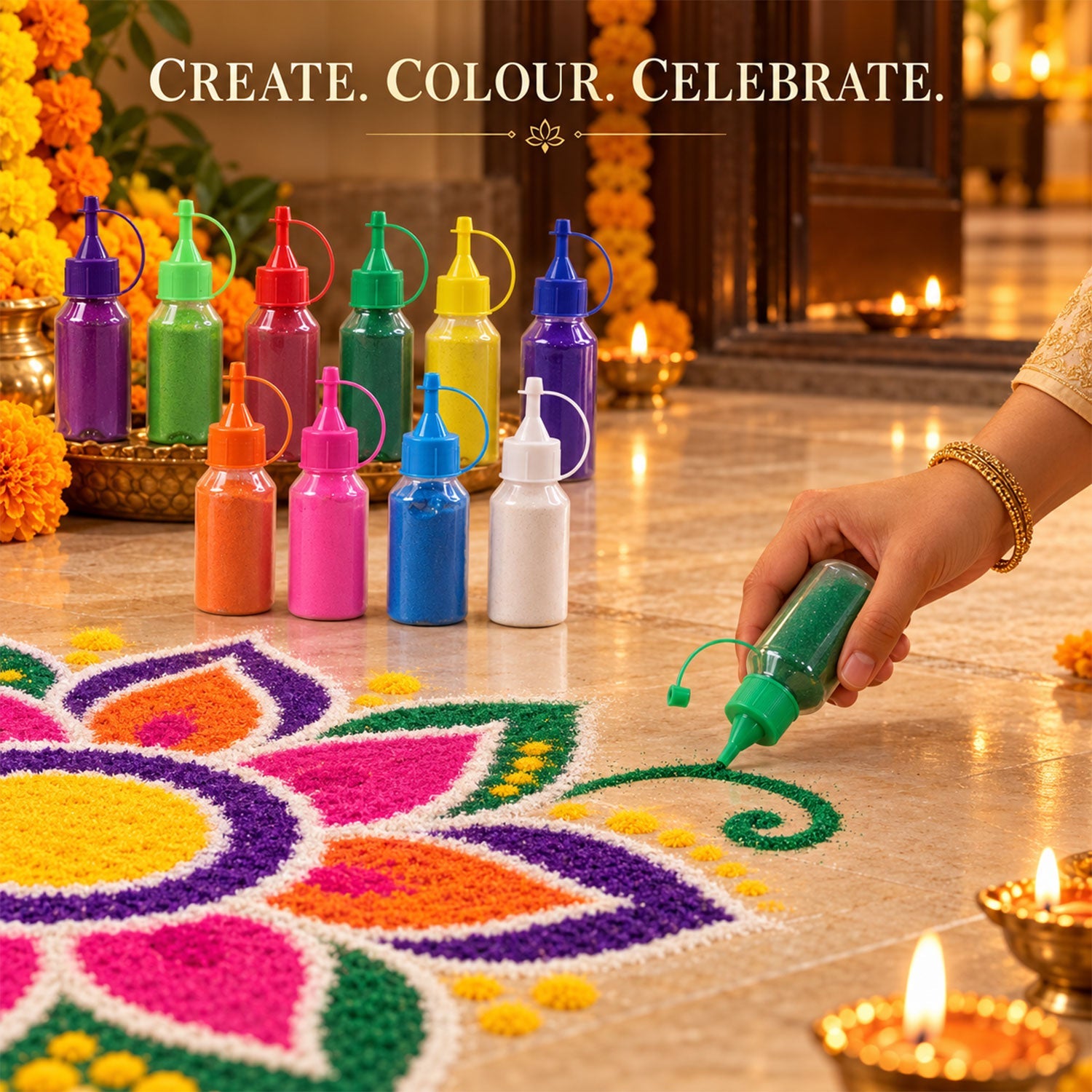 Rangoli Colour Powder Set