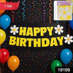 Birthday Party Decorative Banner hanging on wall