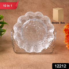 Plastic dinner plates with blossom design