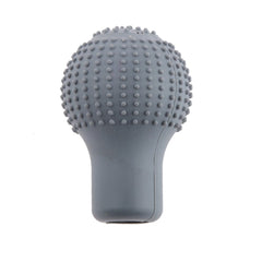 Close-up of silicone gear shift knob cover texture