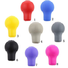 Soft nonslip silicone gear shift cover in hand