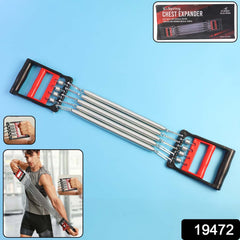 Chest expander with detachable springs & ergonomic handles