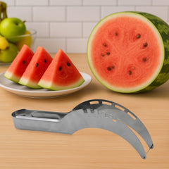 Stainless steel watermelon and cantaloupe slicer knife.