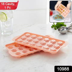 Diamond-shaped ice cube mold in use
