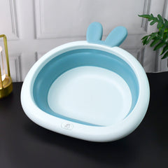 Foldable Multipurpose Collapsible Basin with Bunny Ear Handle