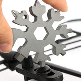 18-in-1 Snowflake Multi-Tool stainless steel compact design