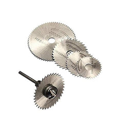 Metal circular saw blades in various sizes for rotary tools