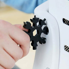 Close-up of Multi-Tool screwdrivers and wrenches