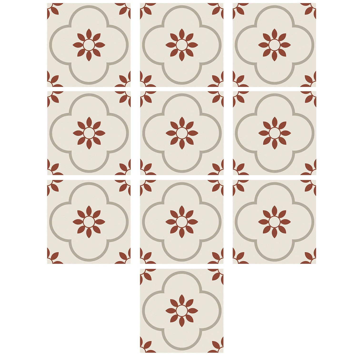 Waterproof peel and stick tile stickers in kitchen setting
