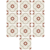 Waterproof peel and stick tile stickers in kitchen setting
