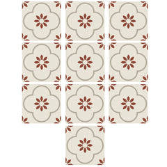 Waterproof peel and stick tile stickers in kitchen setting
