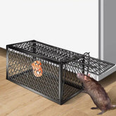 Foldable live animal trap cage