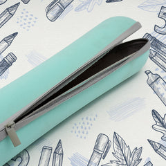 Multipurpose zip pouch bag laid flat