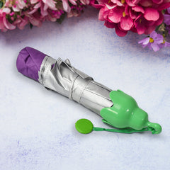 Compact folding mini umbrella with unique vegetable design