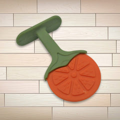 Soft fruit-shaped silicone teether