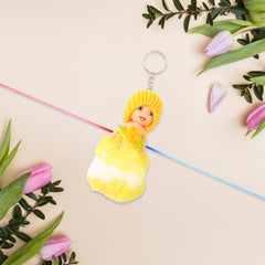 2-in-1 Kids Doll Rakhi cum Keychain – Stylish Soft Toy Rakhi for Raksha Bandhan & Daily Use as Bag or Key Ring