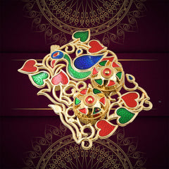 Rakasha Bandhan Special Puja Thali, Kumkum Thali Holder, Pooja Return Gift, Indian Housewarming Gifts, Brother / Bhai / Bhabhi / Sister / Family Rakhi for Rakshabandhan, Diwali