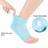 Gel heel socks for cushioning