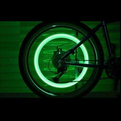 LED valve caps on both bicycle & car tires