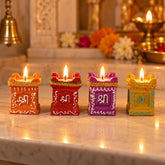 Tulsi Shape Wax Diyas