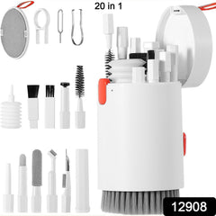 20-in-1 Keyboard Cleaner Kit – Electronic Cleaning Brush, Spray & Tools for Laptop, Phone, Camera & More