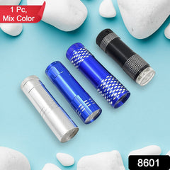 Portable mini flashlight with 9 bright LEDs
