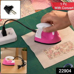 Mini travel iron with converter, 1 piece