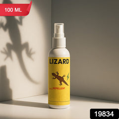 Lizard Repellent Spray bottle on white background