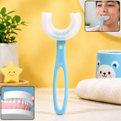 🎁 Kids U-Shaped Toothbrush – Gentle Cleaning for Toddlers | Mini Bubbles