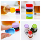 6-pack beer saver silicone caps on bottles