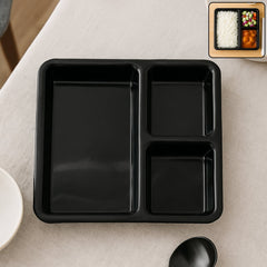 Plastic 3-Compartment Meal Serving Tray
