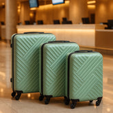 Big 3-in-1 ABS luggage set with wheels in multiple sizes