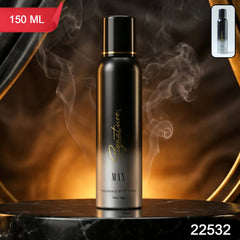 Signature max deodorant spray bottle design