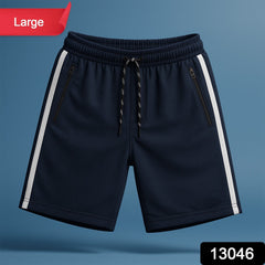Boxer Shorts with Elastic Waist & Drawcord - (1 Pc / Large)