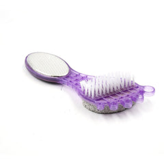 4-in-1 pedicure tool featuring pumice stone and steel scrubber